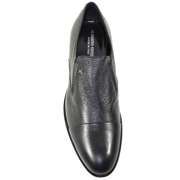ALBERTO CICCIOLI ?? MEN\'S BLACK SOFT LEATHER COMFORT LOAFERS main image 5